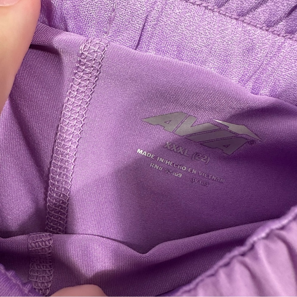 Avia Women's Purple Athletic Shorts - Picture 5 of 6